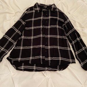 Black and white flannel